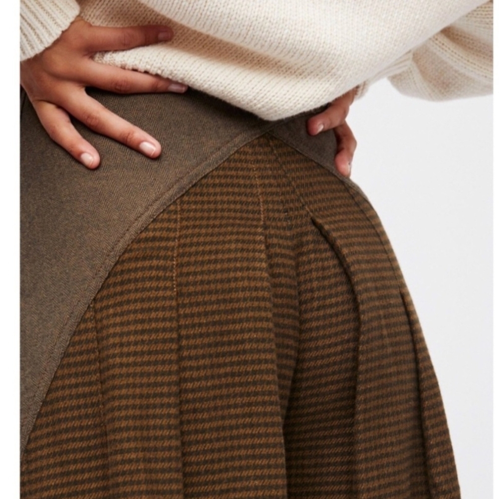 Free People Carina Mixed Menswear Wide Leg Palazzo Pants - Picture 7 of 11